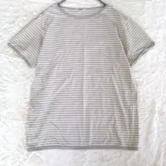 studio CLIP スタジオクリップ ボーダーTシャツ グレー