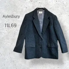 【Aylesbry】　ウール100% テーラードジャケット　シングル　2ボタン