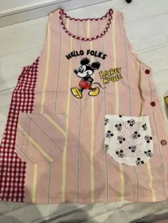 ミッキーマウス エプロン 保育士 幼稚園