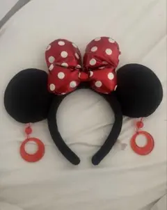 東京ディズニーリゾート ミニー カチューシャ イヤリング付き