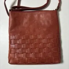 レザー編み込みショルダーバックのサムネイル