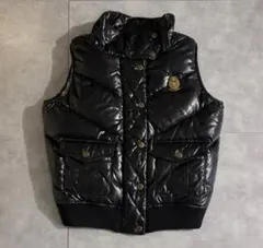 BURBERRY ダウンベスト ブルーレーベル 黒 S