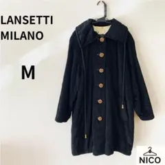 LANSETTI MILANO リバーシブルコート 40 黒コーデュロイ　総柄のサムネイル