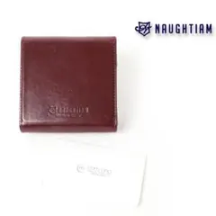 507b 訳有 ノーティアム スリムコンパクト二つ折り財布 小銭入れ 本革 牛革