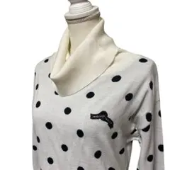 新品未使用タグ付✨リエンダスエルタゴルフ　ニットドットワンピース　遠赤外線　S