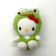 日*1様 ハローキティ　マスコット　ぬいぐるみ　1998年　カエル　変身　レトロ