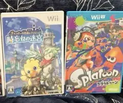 Wii、WiiUソフトまとめ売り チョコボの不思議なダンジョン スプラトゥーン