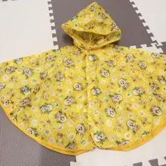 【美品】ベビーレインコート　いないいないばあ　ワンワン　うーたん