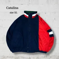 Catalina 90s 切替ナイロンジャケット 袖アシンメデザイン 2XL
