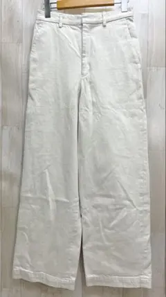 Steven Alan コットン ワイドパンツ S アイボリー系 日本製