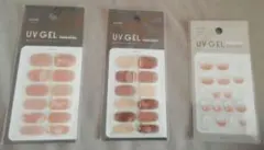 ♡まとめ売り♡　　　　ＵＶ　ＧＥＬ 　ネイルシール　３種類セット　　新品・未使用