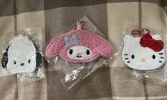 サンリオminiminiラグマット風キーホルダー　3つセット