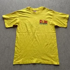 Dole HAWAII ドール 企業ロゴTシャツ USA製 イエロー M 古着