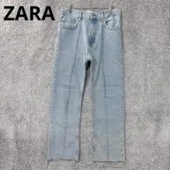 3144 ザラ カットオフ デニムパンツ ゆったり ダメージ 訳あり リメイク用