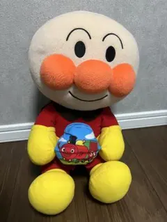 アンパンマン ぬいぐるみ 電車デザイン 約30cm