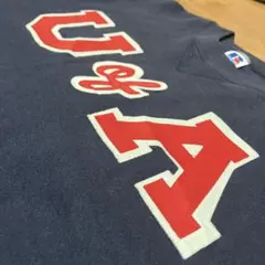 90s USA製 Russell U of A ワッペン スウェット Mのサムネイル