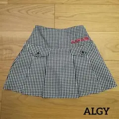 【美品】ALGY アルジー　チェック柄 プリーツスカート 140cmのサムネイル