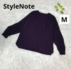 美品StyleNote レディース長袖ブラウス　パープル系　ボタンあり　Mのサムネイル