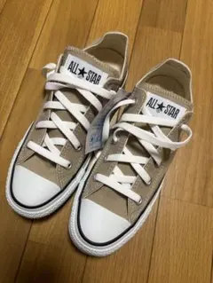 新品 タグ付き converse コンバース オールスター ベージュ スニーカー