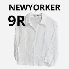 【中古】NEWYORKER 七分袖 コットンシャツ レディース 9号
