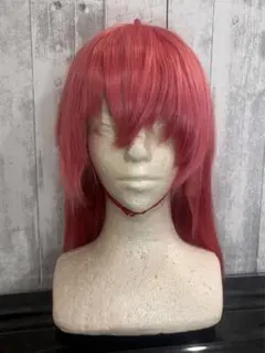 コスプレウィッグ ミディアム ショート　ピンク　レッドのサムネイル