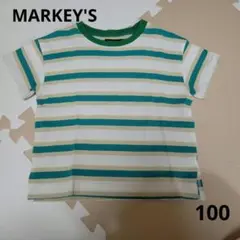 MARKETY'S BIG FIELD ボーダー Tシャツ 半袖　100cm