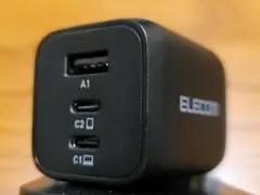 ELECOM 65w 充電器 Type-C USB-C×2 USB-A×1