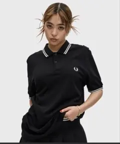 FRED PERRY ブラック フレッドペリー ポロシャツ 半袖 XL