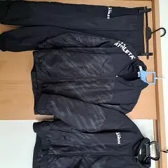 ATHLETA ピステ・ウィンドブレーカー ブラック3点ジュニアサイズ160cm