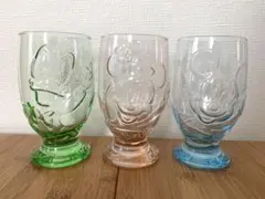 ディズニーランド　キャラクター　ガラスコップ　グラス ミッキー 3個セット