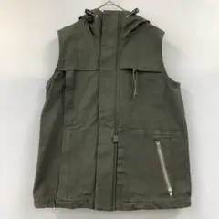 A/T ミリタリー ベスト フード付き アメカジ カーキ 091H99169