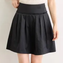 COMME CA ISM 黒プリーツミニスカート S #236のサムネイル