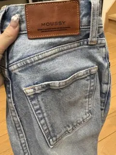 MOUSSY フレアデニム ライトブルー
