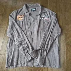 schott 長袖シャツ　麻100% サイズMのサムネイル