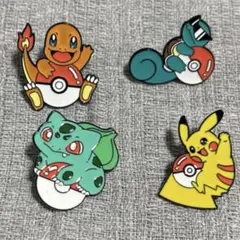 ポケモン ピンバッチ 御三家 ヒトカゲ ゼニガメ フシギダネ 3個セット