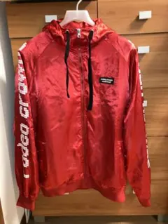 rodeocrowns フード付きナイロンジャケット レッド