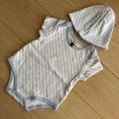 《美品✨》ARMANI BABY ロンパース 帽子セット 6M ハーフバースデーのサムネイル