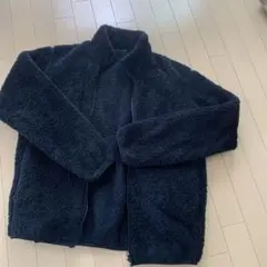 ユニクロ　ボアジャケット　アウター　ネイビー　メンズLサイズ