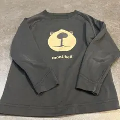 mont-bell 長袖カットソー 110 ブラック