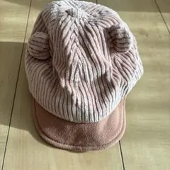 ピンク コーデュロイ キャップ 53cm