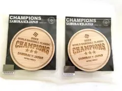 2023 WBC SAMURAI JAPAN 記念　ひのきコースター　2個セット