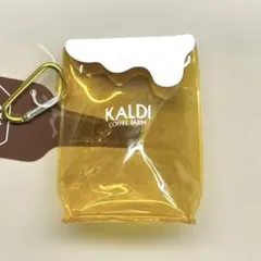 【新品未使用】KALDI カラビナ付き　ビールポーチのサムネイル