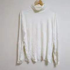 ✨️UNIQLO ホワイト タートルネック【L】メンズ トップス ユニクロ 長袖