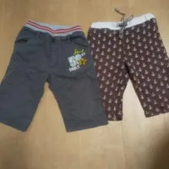 【110】ボーイズハーフパンツ2枚セット