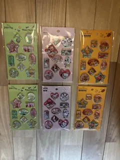 ウォーターシール　セリア　ライオンキング　101匹わんちゃん　ピーターパン　4枚