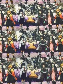 鬼滅の刃  かまぼこ隊 カナヲ  生地  140×50