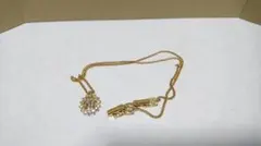 ニナリッチ NINA RICCI ネックレス クリスタル 金メッキ