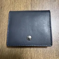 COACH ネイビー レザー コインケース