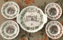   ブランベリーヘッジシリーズ　絵 皿 ５枚 Royal Doulton ブランベリーヘッジシリーズ 絵 皿 5枚 - メルカリ