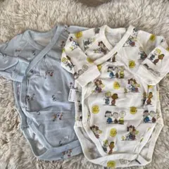 UNIQLO ピーナッツキャラクター ボディスーツ 2枚セット 60cm